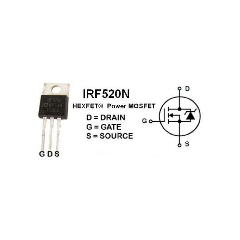 

IRF520NPBF Transistor N-MosFet 100V 48W TO220