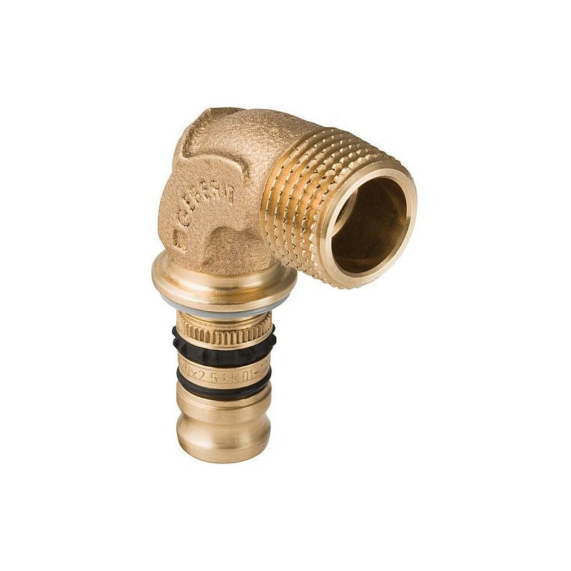 Geberit - Transition Mepla coudée 90° avec filetage male Rg d20-R 1/2, contour g