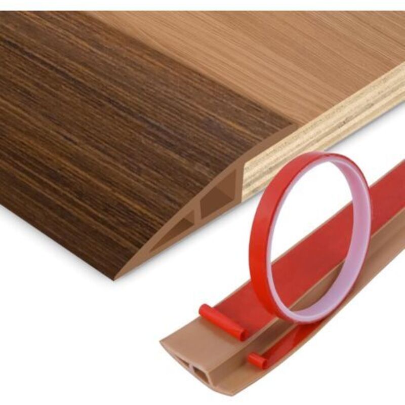 Transition strips for floors, threshold ramps, self-adhesive carpet edges, door trims for laminate floors, floors, tiles (200 cm)