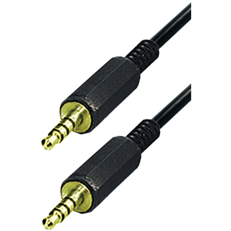Transmedia - Cable De Anschluss Für Pioneer De 4-polig (de 3, 5 Mm Auf 4-poligen Klinkenstecker, 1 M)
