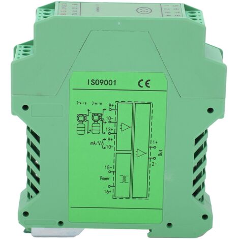 Transmetteur de Distribution Courant Tension DC Isolé Rail DIN 1 Entrée 1 Sortie Conditionneur