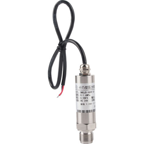 Transmetteur de pression 4-20mA en acier inoxydable, capteur à silicium diffusé OMSJD-XQYF-01, alimentation 24V DC.