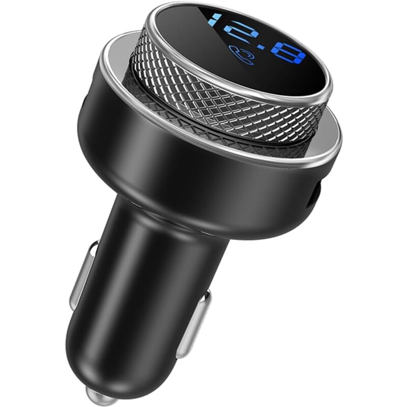 Transmetteur FM Adaptateur de voiture pour chargeur rapide de voiture QC3.0 Chargeur USB Adaptateur audio Bluetooth multifonction pour voiture