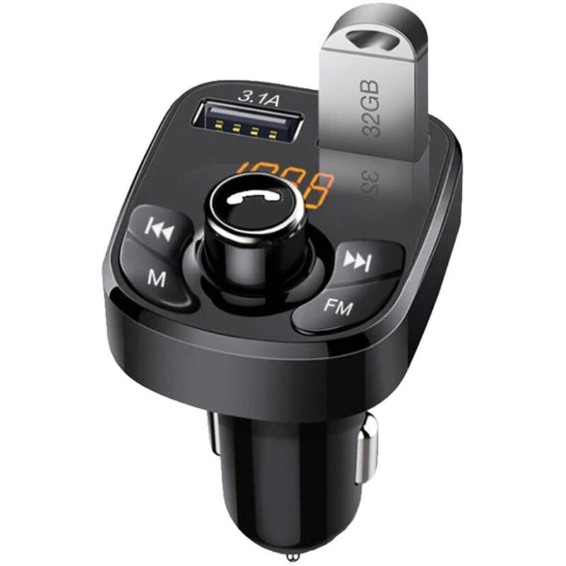 Transmetteur FM Bluetooth pour voiture 2xUSB Kebidu A5