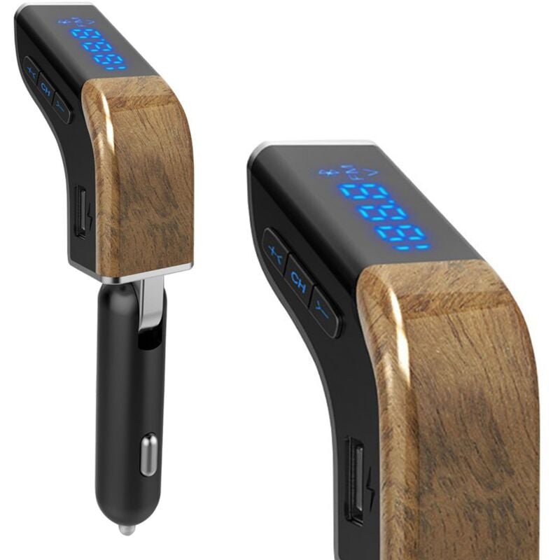 Fishtec - Transmetteur fm Bluetooth - 2 Ports usb 3,1A