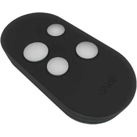 Transmetteur quadricanal double fréquence rolling code noir – Télécommande pour motorisations – Compatible CAME – 806TS0122