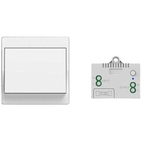 Transmisor de pared RF433.92, interruptor inalámbrico autoalimentado (sin batería), compatible con Alexa y Google Home.