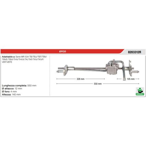 Transmission automotrice pour tondeuse EFCO série MR 534