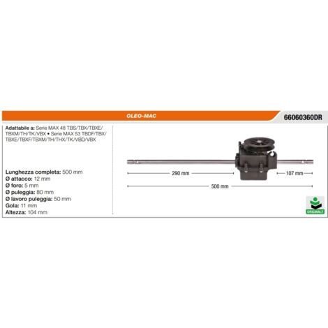 Transmission EFCO pour tracteur tondeuse série AR 48
