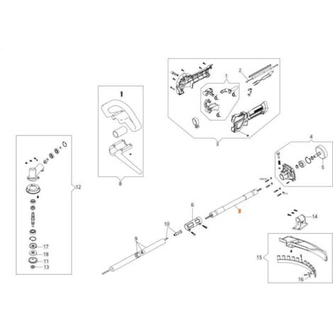 TRANSMISSION FLEXIBLE COMPLÈTE ORIGINALE EMAK BF000136R
