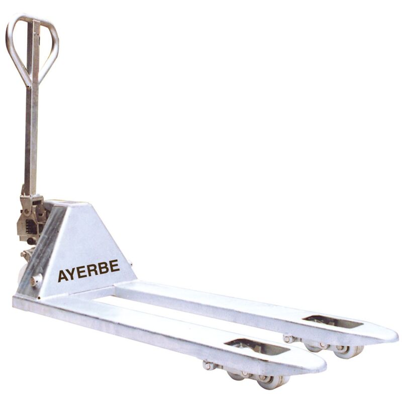 Ayerbe - bricosol transpaleta 2000 galvanizada con ruedas nylon