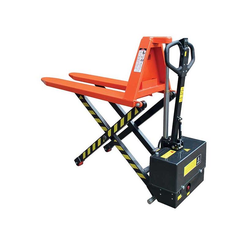 Tranpalette haute levée électrique avec fourches 1000x520mm 1,5T - Maintien de la charge en hauteur - Ergonomie - JE5215