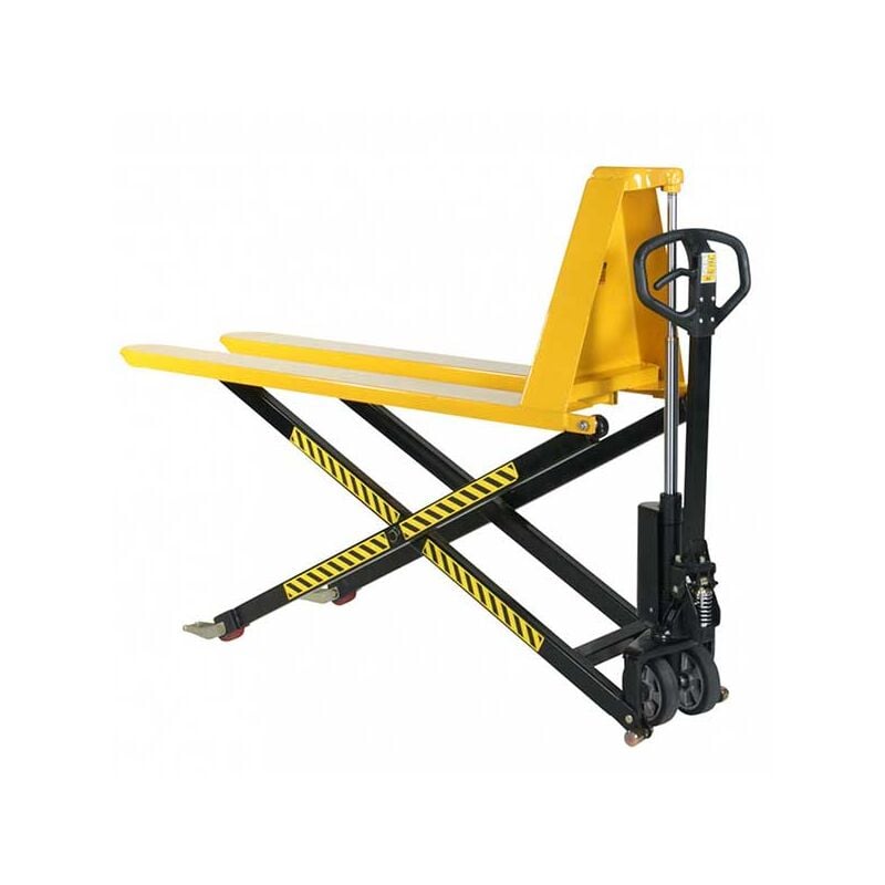 Matisère - Transpalette levée haute manuel à fourches longues 1500x520mm - Levée 800mm - Capacité 1T - Ergonomie et sécurité - 1830043015