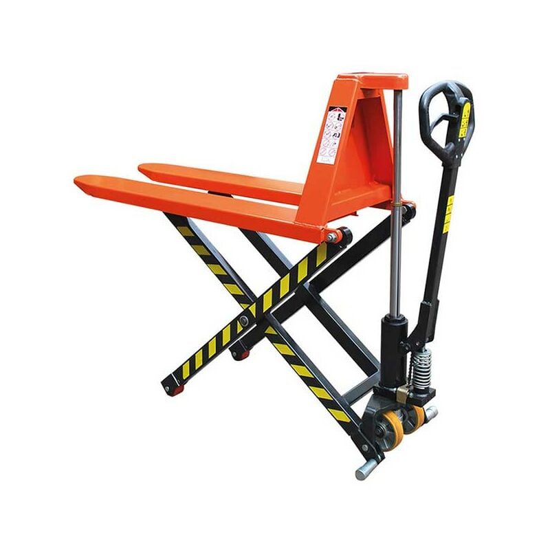 Matisère - Transpalette levée haute à fourches 1140x520mm - Capacité 1000kg - Maintient de palette en hauteur - Palettisation - JL5210