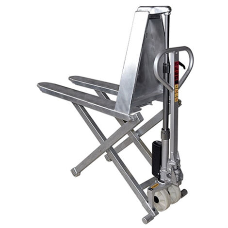 Transpalette Inox haute levée - Charge 1000kg - Fourches 1165x680mm - HS680M