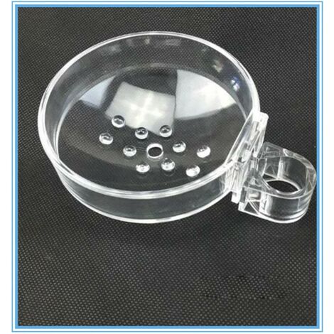 Transparent ABS Porte-Savon de Salle de Pain pour Barre de Douche,Rond,Diamètre 22mm