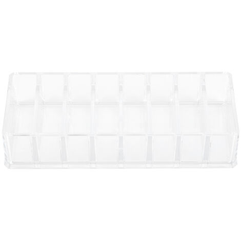 Transparent Acrylic Makeup Tool Brush Lipstick Holder Desktop Box Storage Case Organizer