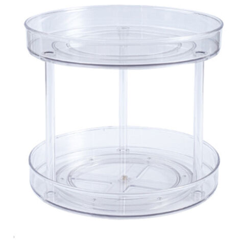 Transparent Kitchen Turntable Spice Organizer Rotatable Pantry Food Storage Container for Kitchen Cabinets