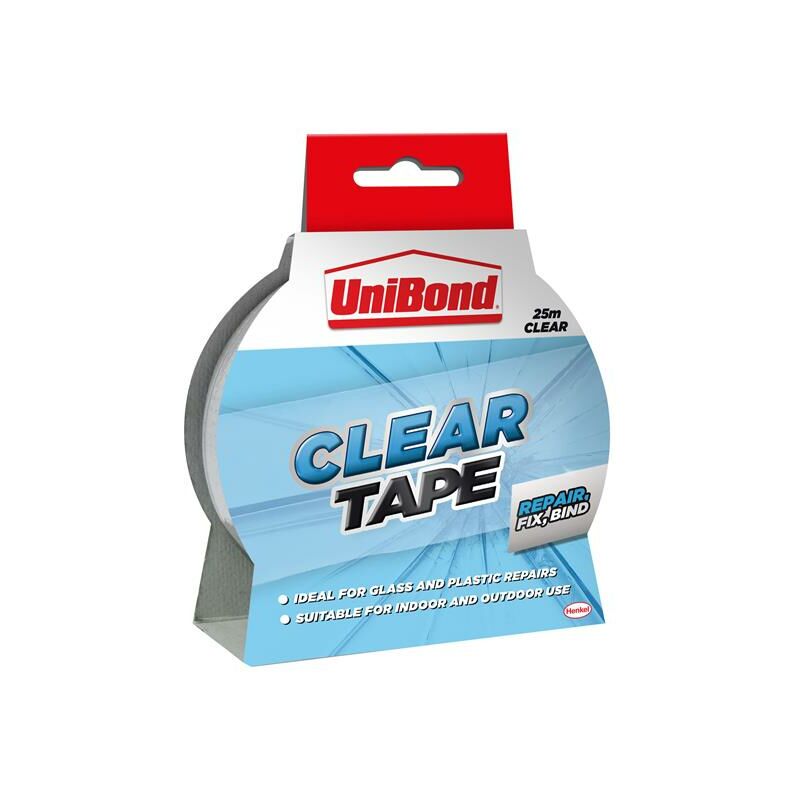 2675780 Transparent Repair Tape 50mm x 25m UNI1668006 - Unibond