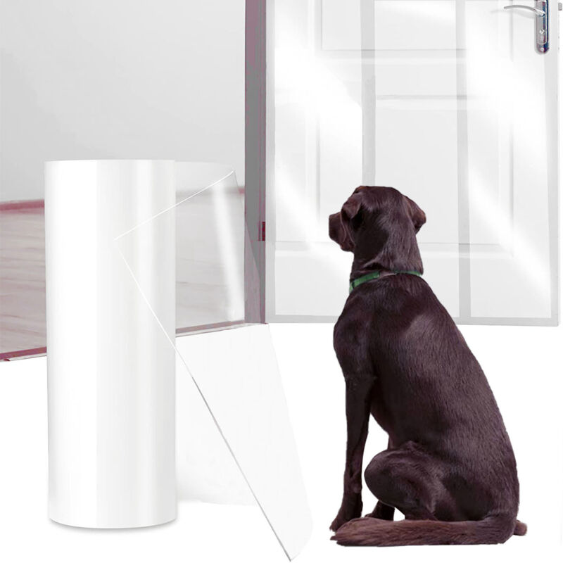 Transparent Ruban adhésif Anti Griffe Sticker Chat Canapé,Protection Porte Anti Chien Griffe,pour Meubles,Porte,Mur,Tapis, comptoirs（40cmx3m）