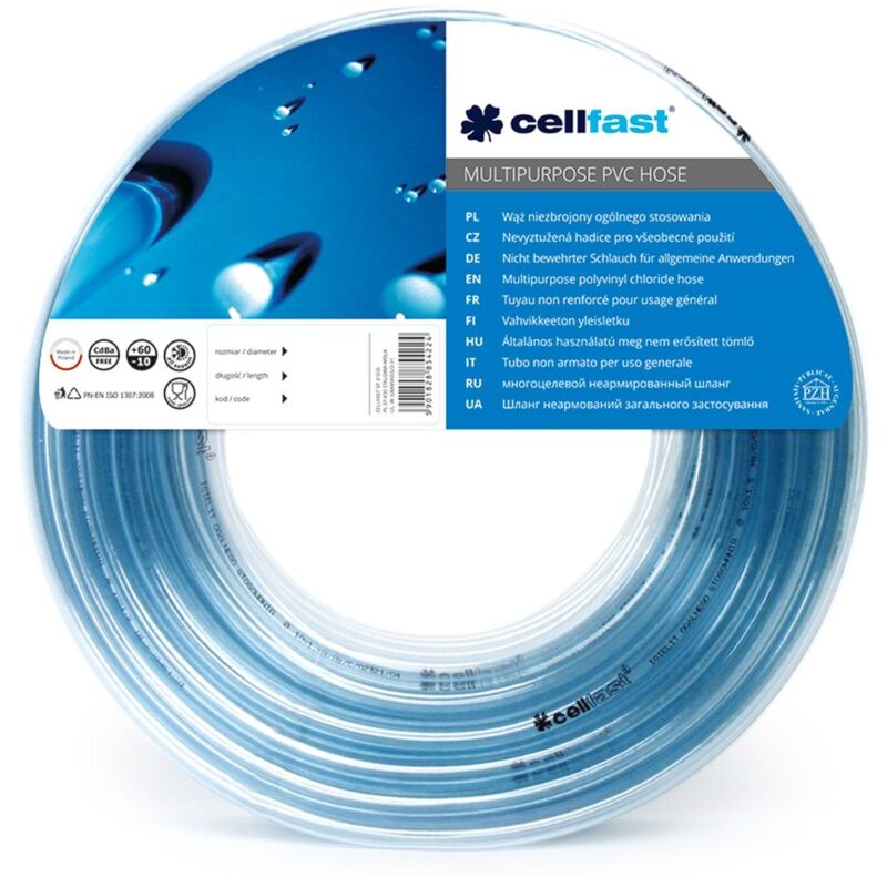 Tuyau d'arrosage universel b 6 x 1 mm 50 m 20-422 - Cellfast