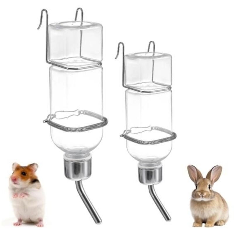 (Transparent)Biberon Lapin - Non spécifié - 2 Pièces - 350 ML - Design Suspendu - Anti-fuites