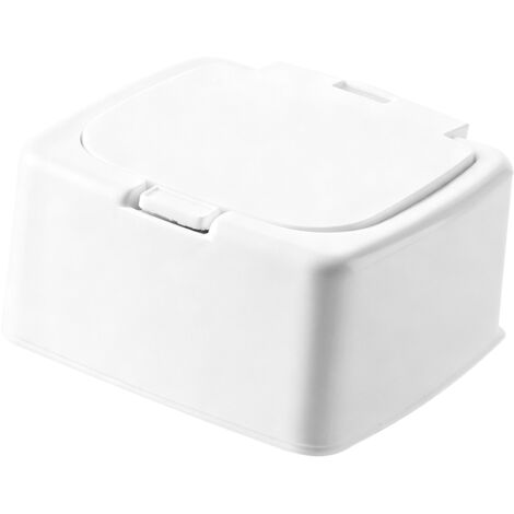 Transparente Aufbewahrungsbox aus Kunststoff für Kosmetik, Accessoires und Schulbedarf, Cartoon-Design, DIY-Dekoration, mit Druckknopf