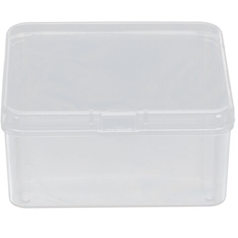 Transparente Aufbewahrungsbox für Kieferübungen – 7 x 7 x 3,5 cm
