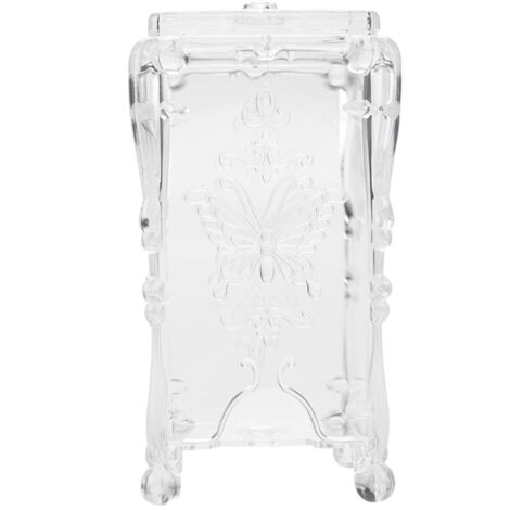 Transparente Aufbewahrungsbox für Make-up-Entferner-Pads und Maniküre-Werkzeuge