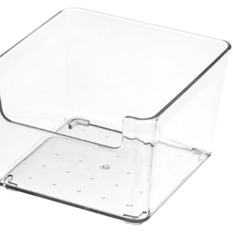 Transparente Aufbewahrungsboxen für Küchenschubladen, robuste Kunststofffächer.