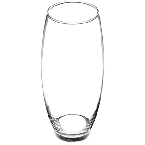 Transparente Blumenvase H26 - Oval