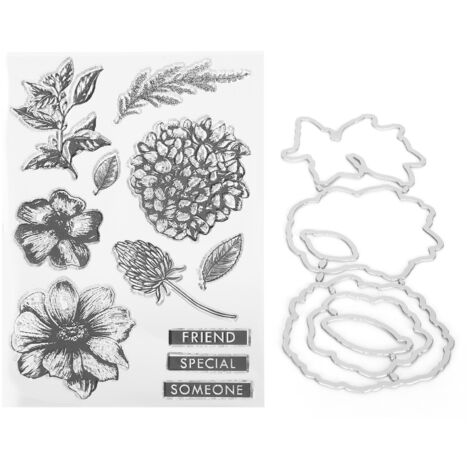Transparente Etiketten mit Blumenmuster aus TPR für Scrapbooking und DIY-Fotoalbumdekoration