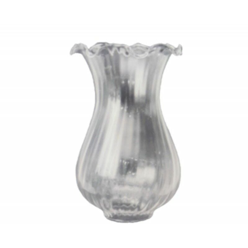 Giralda Glas Lampenschirm transparent 19x13cm Mund 5cm