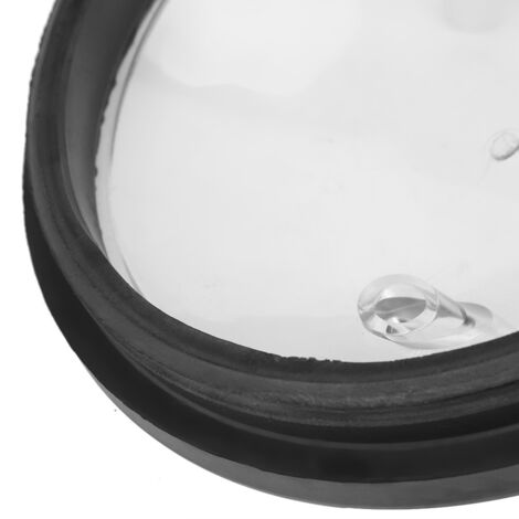 Transparente Melkmaschinenabdeckung mit doppeltem Einfüllstutzen – Deckel und Dichtung für Kunststoff-Milcheimer, Durchmesser 20,5 cm