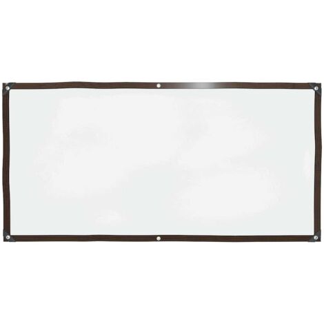 Transparente Plane mit Ösen 1x2 m Polyethylen vidaXL