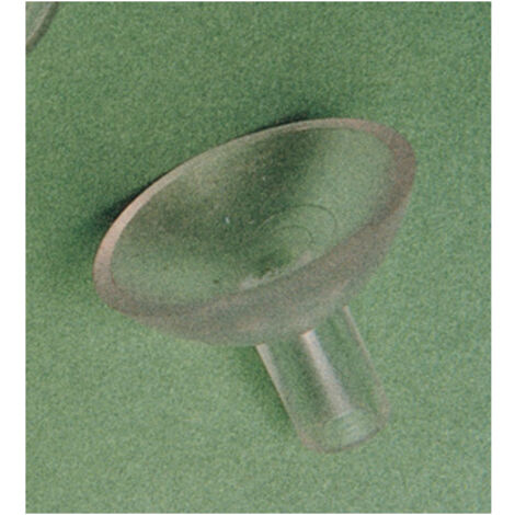 Transparente Saugknöpfe mit 20 mm Stiel - 10 Stück