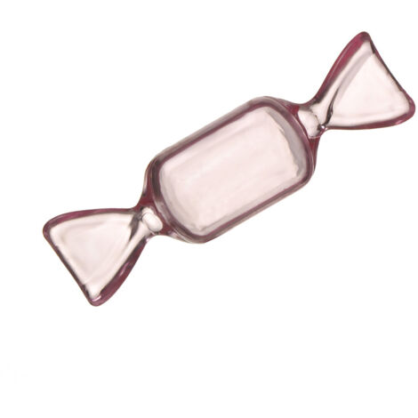 Transparente Schmuckaufbewahrungsbox in Bonbonform – Origineller Organizer für Ohrringe, Ringe und Perlen – Durchscheinend rosa, 8,5 x 2,5 cm