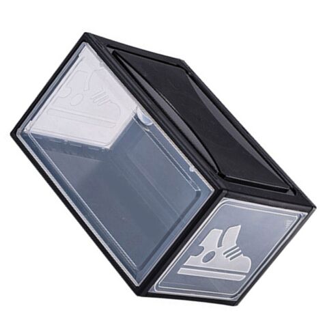 Transparente Schuhaufbewahrungsbox aus Acryl, robuster Organizer mit Magnetverschluss, 36 cm x 27 cm x 21 cm, 1 Stück