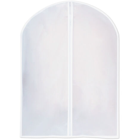 Transparente, staub- und knitterfreie Kleiderhülle für Anzüge und Hemden – waschbares EVA-Material, 4 Größen erhältlich (60 x 80 cm bis 60 x 140 cm), 1 Stück