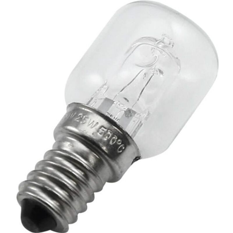 (Transparent)E14 Ampoule Haute Température 500 Degrés 25W Halogène Bulle Ampoule de Four E14 250V 25W Ampoule À Quartz