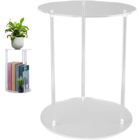 Transparenter Acryl-Pflanzenständer mit runder Eckverstärkung: stilvoller, einfach zu montierender und langlebiger Präsentationsbehälter für Töpfe und Blumen.