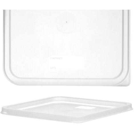 Transparenter Deckel für Lebensmittelbehälter 235 x 235 mm - Hendi 870983