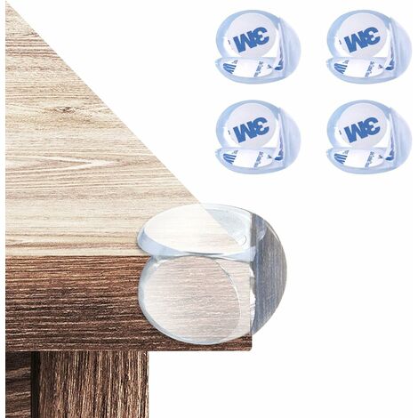 Transparenter Ecken- und Kantenschutz Weicher Stoßfester Eckenschutz Kindersicherheitsschutz für Tisch- und Möbelecken (16 Stück)