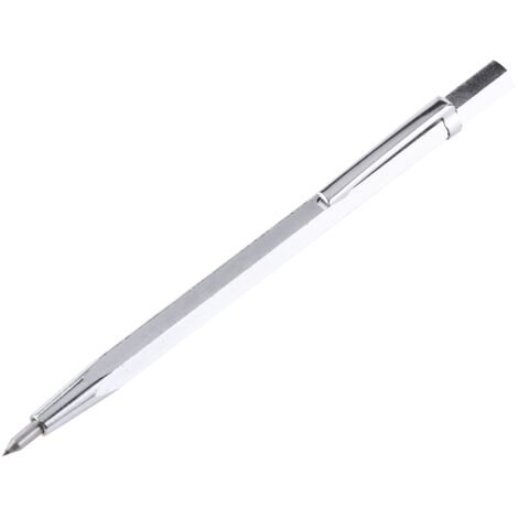 Transparenter Glasgravierstift aus Aluminiumlegierung, tragbares Taschen-Glasgravierwerkzeug mit Clip zum einfachen Tragen, geeignet für verschiedene harte Materialien