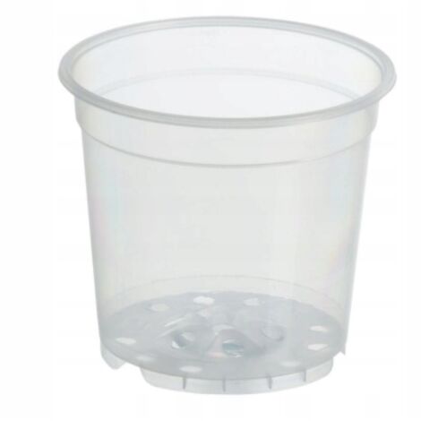 Transparenter Produktionstopf aus Kunststoff 15 cm