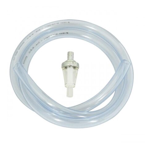 transparenter Schlauch Ø8x12mm x 1m + konischer Benzinfilter für