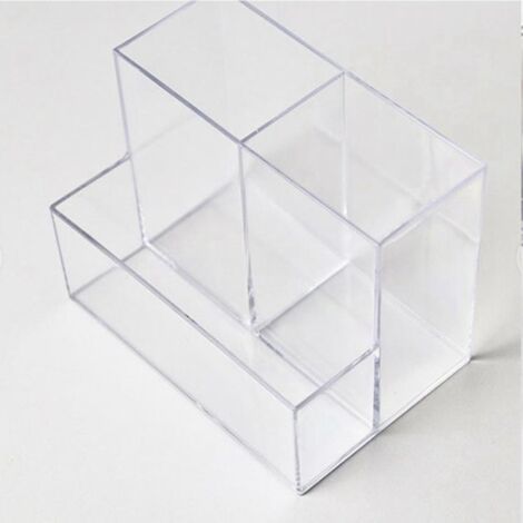 Transparenter Schreibtisch-Organizer aus Acryl mit mehreren Fächern für Stifte und Bleistifte für Büro und Zuhause