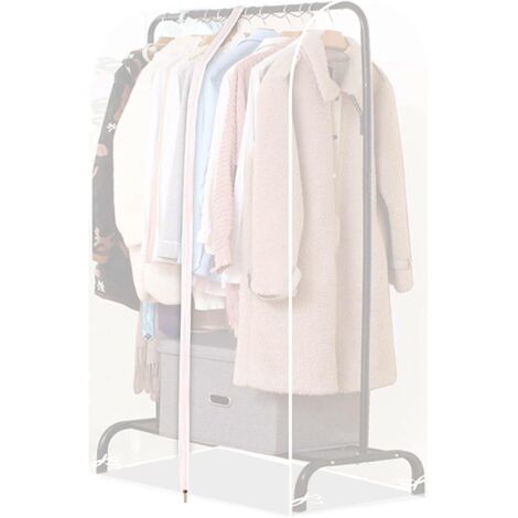 Transparenter Schutzbezug für Schrank 110 cm, Aufbewahrungshülle für Schrank mit Reißverschluss, anti-Milben, Staub- und Feuchtigkeitsbeständig, Schrank nicht inklusive