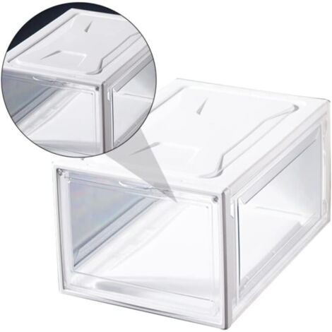 Transparenter Sneaker-Organizer, viel Stauraum, geruchsneutral, für Zuhause