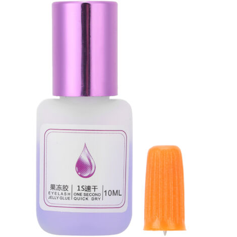 Transparenter Wimpernkleber 10 ml, schnelltrocknend und langanhaltend, Klebstoff für Wimpernverlängerungen (transparente Flasche)